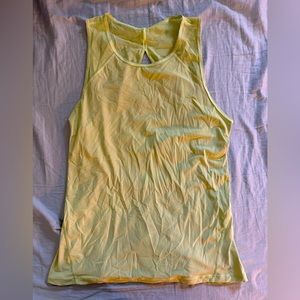 Size 4 lemon yellow lululemon tank